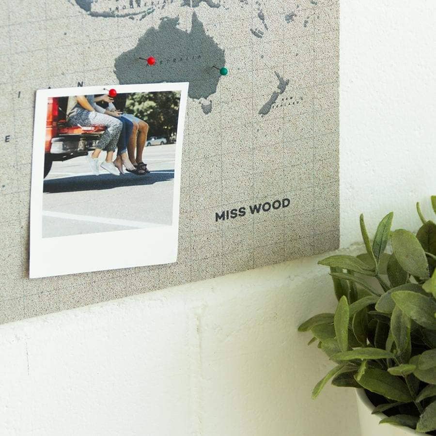 Mapamundi corcho - Woody Map Watercolor Amazonia - Misswood