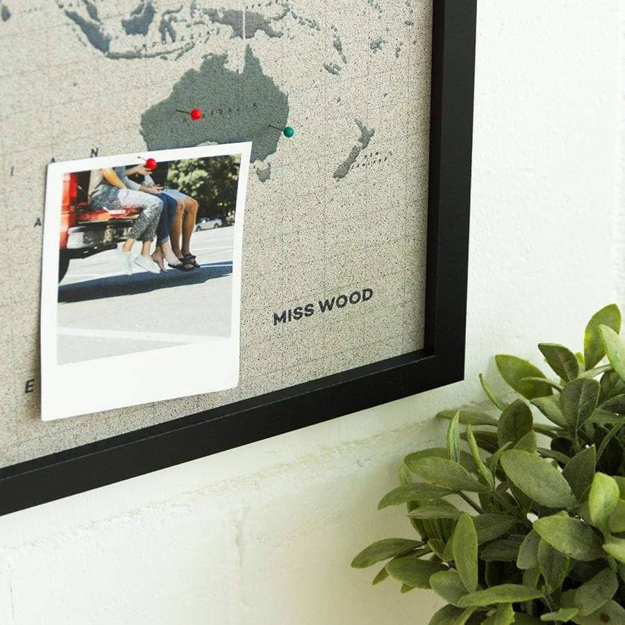 Mapamundi corcho - Woody Map Watercolor Amazonia - Misswood