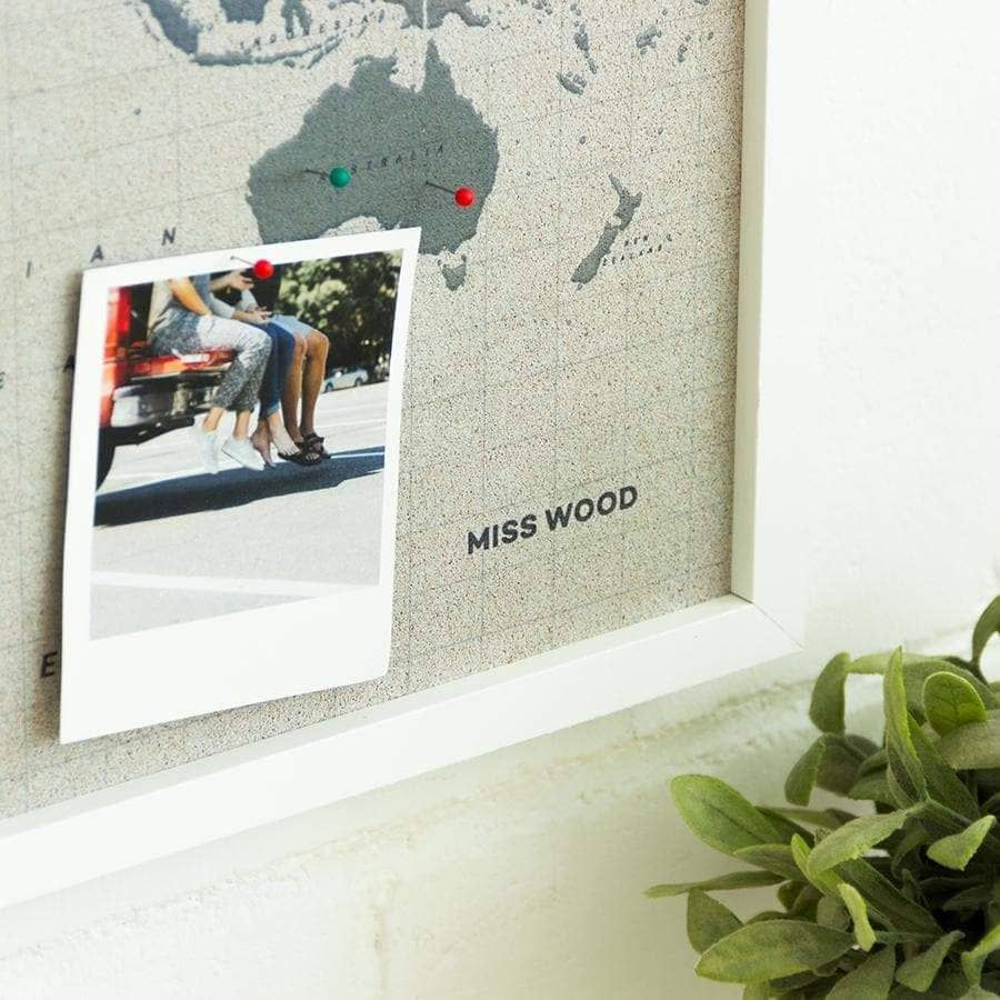 Mapamundi corcho - Woody Map Watercolor Amazonia - Misswood