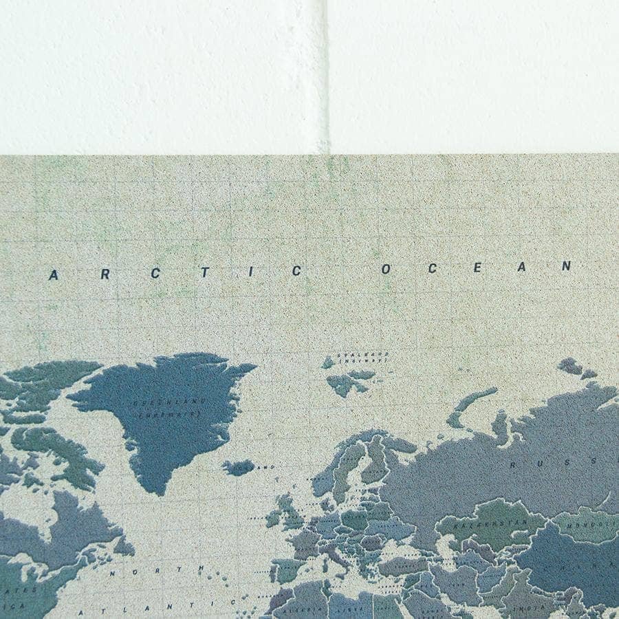Mapamundi corcho - Woody Map Watercolor Amazonia - Misswood