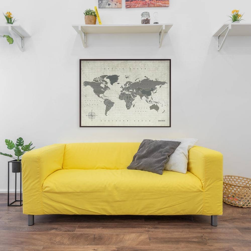 Mapamundi corcho - Woody Map Watercolor Amazonia - Misswood