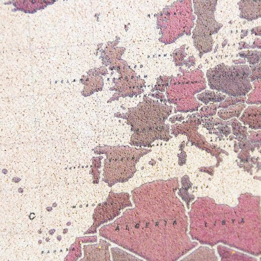 Mapamundi corcho - Woody Map Watercolor Antique - Misswood