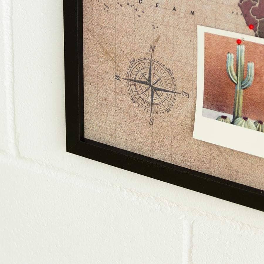 Mapamundi corcho - Woody Map Watercolor Antique - Misswood