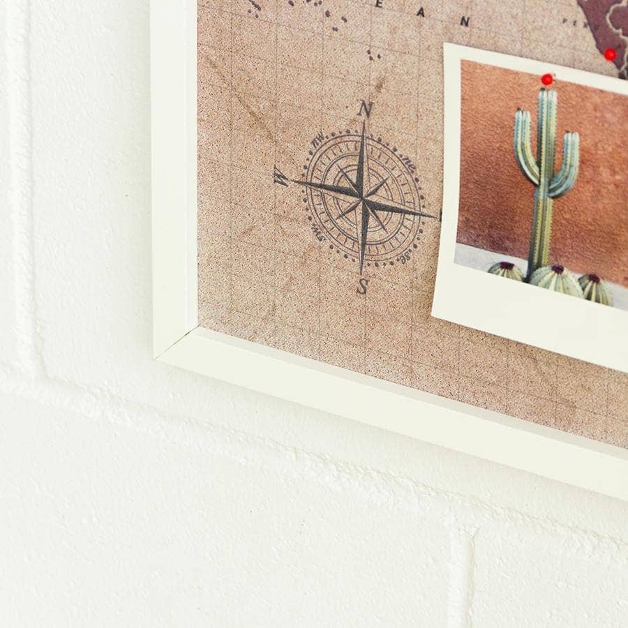 Mapamundi corcho - Woody Map Watercolor Antique - Misswood