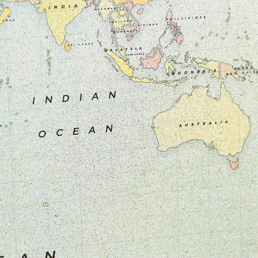 Mapamundi corcho - Woody Map Watercolor New Classic - Misswood