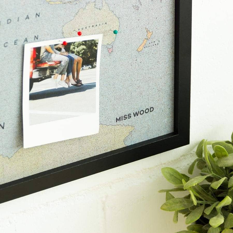 Mapamundi corcho - Woody Map Watercolor New Classic - Misswood