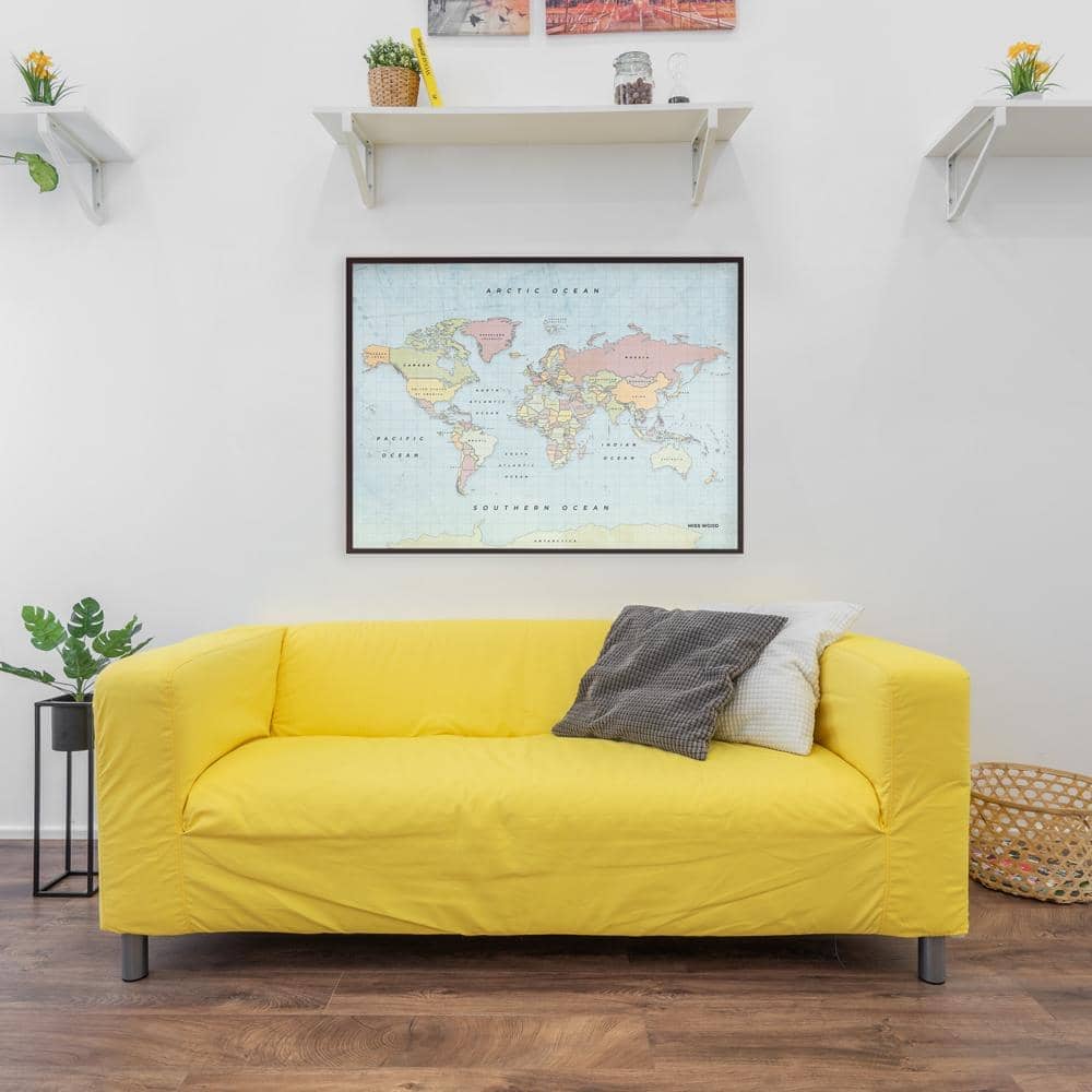 Mapamundi corcho - Woody Map Watercolor New Classic - Misswood
