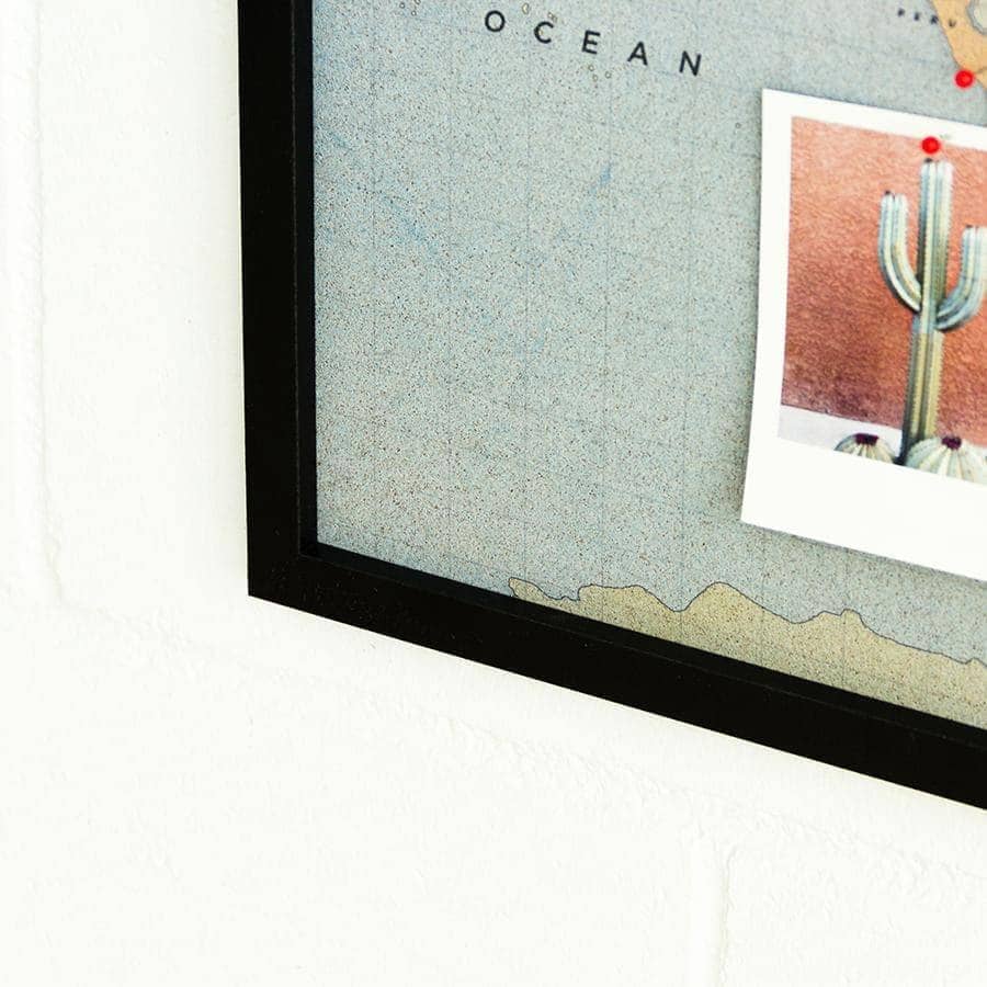 Mapamundi corcho - Woody Map Watercolor New Classic - Misswood