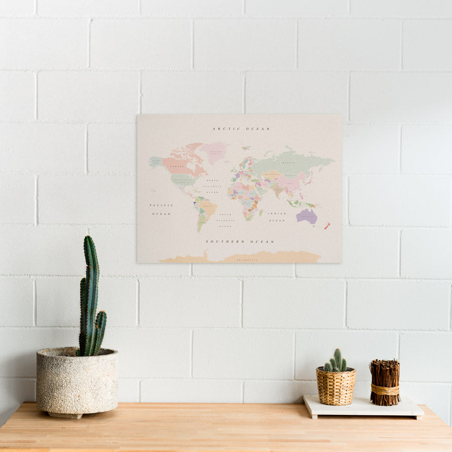Mapas de corcho decorativos para tu pared – Misswood