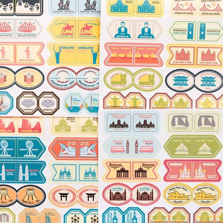 Banderitas Decorativas - Stickers Set----Misswood