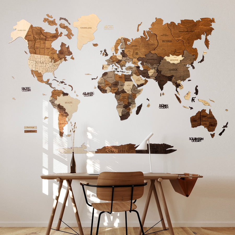 Los mejores mapas del mundo decorativos para la pared, Escaparate: compras  y ofertas