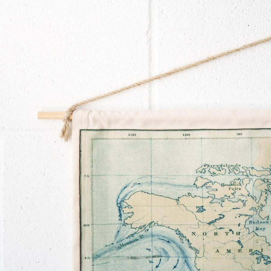 Mapamundi de tela - Woody Cotton Map----Misswood
