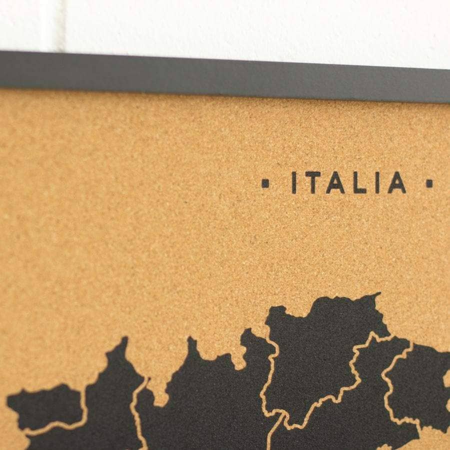 Mapa de corcho - Woody Map Natural Italia----Misswood